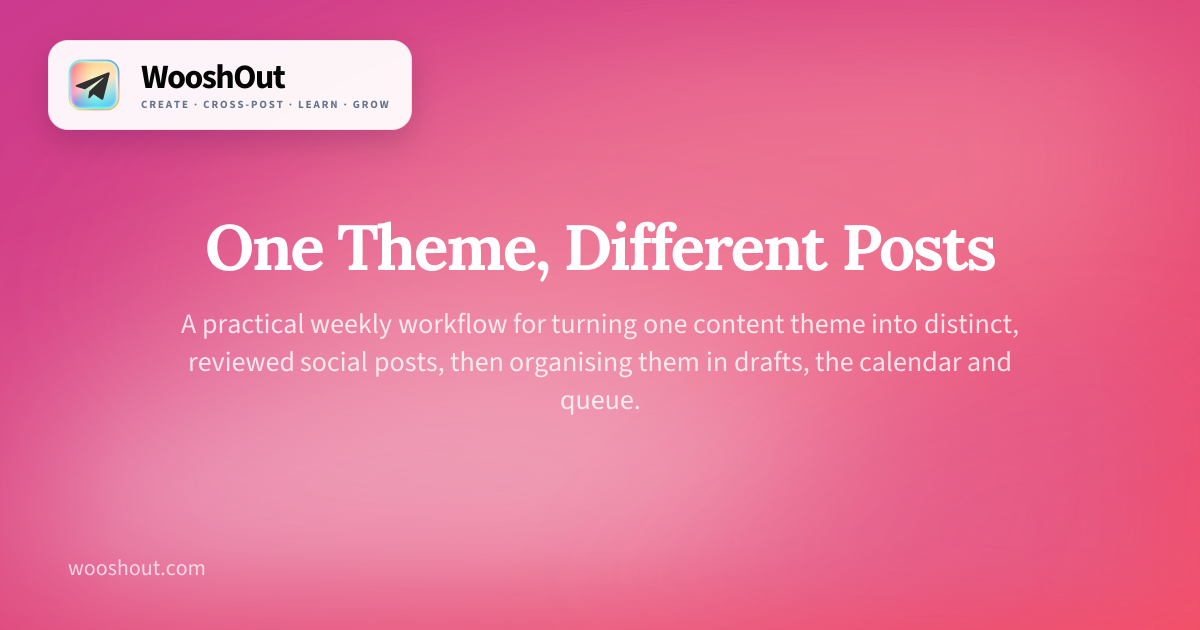One Theme, Different Posts